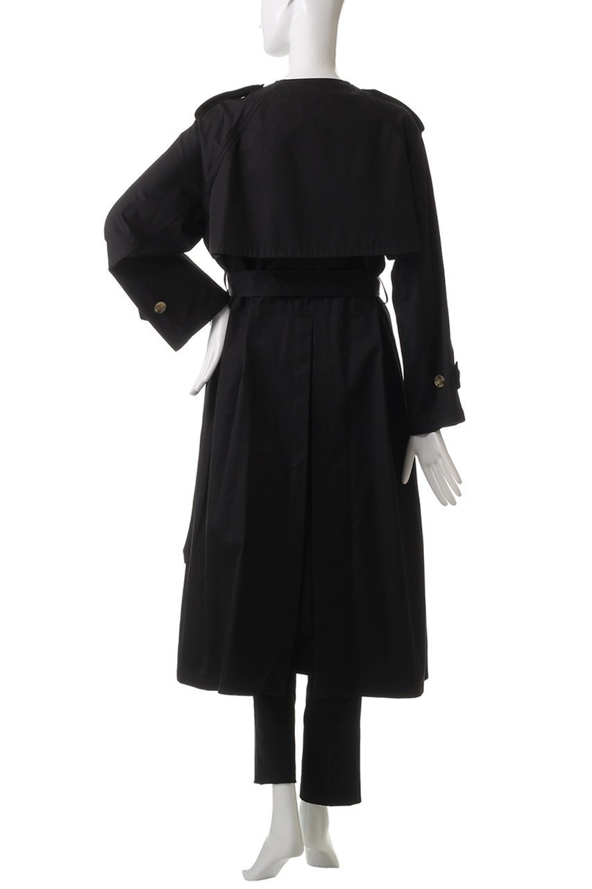 【ヒューエルミュージアム/hueLe Museum】の【STUMBLY】No Collar Trench Coat 人気、トレンドファッション・服の通販 founy(ファニー) 　ファッション　Fashion　レディースファッション　Fashion for Women　アウター　Coat / Outerwear Collection　コート・ロングコート・ピーコート　Long Coats, Peacoats & More　トレンチコート / 春秋の定番アウター　Trench Coats　シンプル　Simple, Minimal　ダブル　Double, Double-Breasted　フォーマル　Formal, Dressy　ロング　Long, Long-Length　エレガント 上品　Elegant　春　Spring　秋　Autumn　other-4|ID: prp329100004356235 ipo3291000000032936934