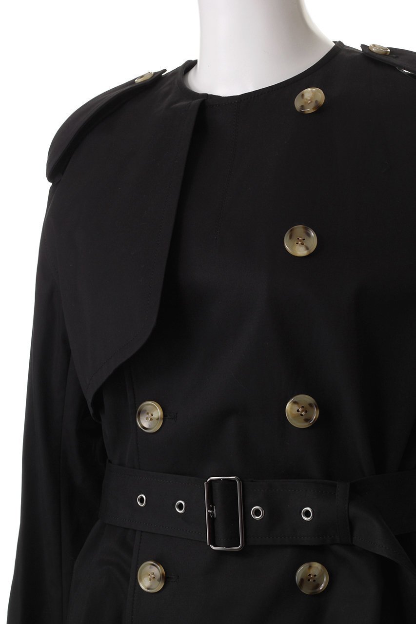 【ヒューエルミュージアム/hueLe Museum】の【STUMBLY】No Collar Trench Coat 人気、トレンドファッション・服の通販 founy(ファニー) 　ファッション　Fashion　レディースファッション　Fashion for Women　アウター　Coat / Outerwear Collection　コート・ロングコート・ピーコート　Long Coats, Peacoats & More　トレンチコート / 春秋の定番アウター　Trench Coats　シンプル　Simple, Minimal　ダブル　Double, Double-Breasted　フォーマル　Formal, Dressy　ロング　Long, Long-Length　エレガント 上品　Elegant　春　Spring　秋　Autumn　other-5|ID: prp329100004356235 ipo3291000000032936941
