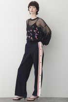 【ヒューエルミュージアム/hueLe Museum】の【STUMBLY】Side Line Combination Pants ネイビー|ID: prp329100004356236 ipo3291000000031874446
