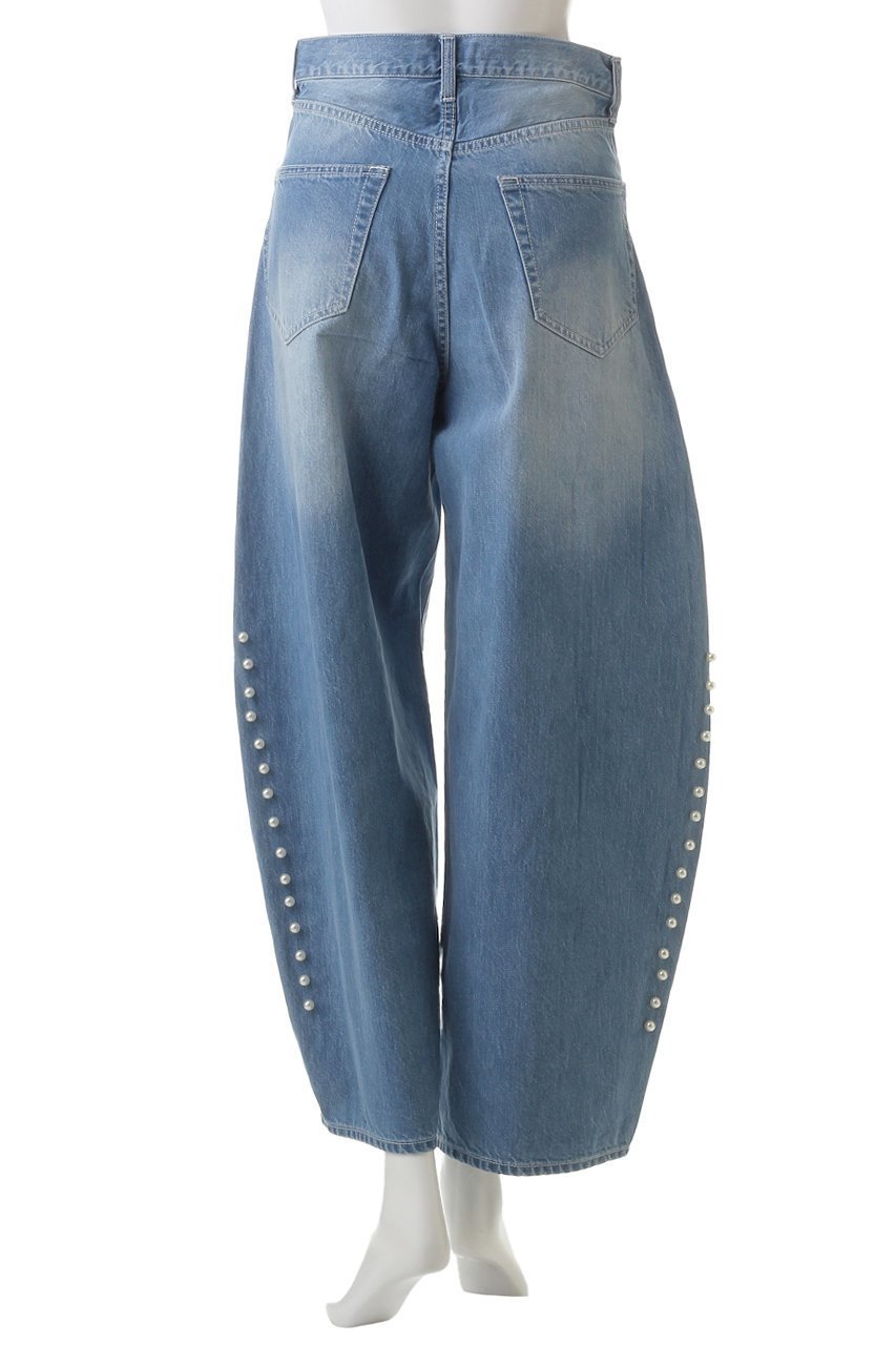 【ヒューエルミュージアム/hueLe Museum】の【STUMBLY】Curvy Denim w/Pearl 人気、トレンドファッション・服の通販 founy(ファニー) 　ファッション　Fashion　レディースファッション　Fashion for Women　パンツ　Pants & Trousers　デニムパンツ・ジーンズ・美脚デニム　Denim Jeans & Pants　おすすめ　Recommended / Our Picks　シンプル　Simple, Minimal　デニム　Denim, Jeans Material　パール　Pearl, Pearl Accent　other-4|ID: prp329100004356237 ipo3291000000032945019