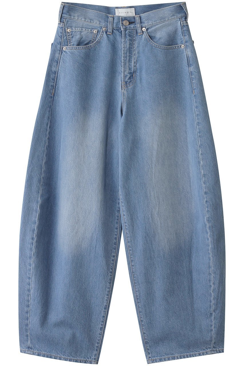 【ヒューエルミュージアム/hueLe Museum】の【STUMBLY】Curvy Denim インテリア・キッズ・メンズ・レディースファッション・服の通販 founy(ファニー) 　ファッション　Fashion　レディースファッション　Fashion for Women　パンツ　Pants & Trousers　デニムパンツ・ジーンズ・美脚デニム　Denim Jeans & Pants　デニム　Denim, Jeans Material　ヴィンテージ　Vintage Style　ブルー|ID: prp329100004356238 ipo3291000000032945049