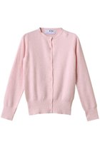【スリー ドッツ/three dots】のコットンメランジ クルーネックカーディガン ペシュ|ID: prp329100004356241 ipo3291000000032933971