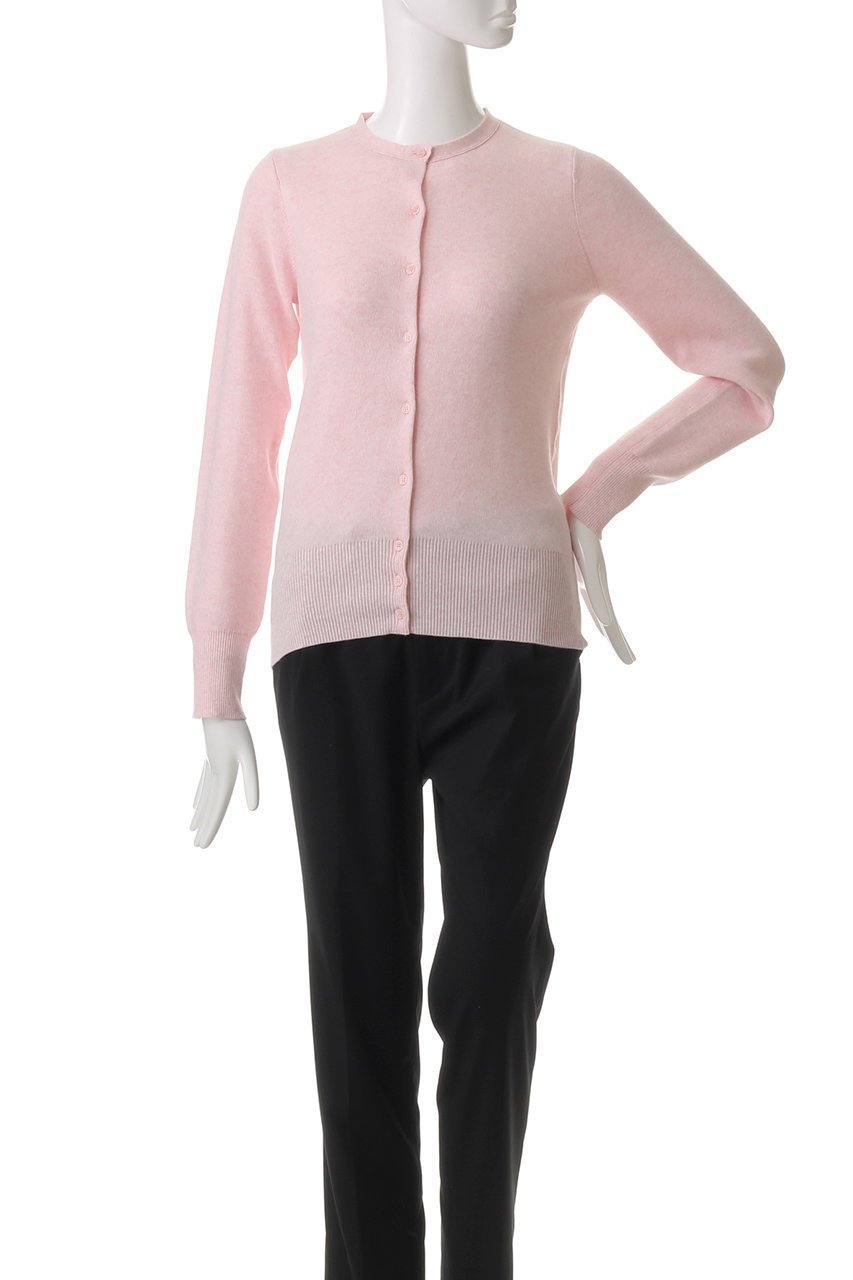 【スリー ドッツ/three dots】のコットンメランジ クルーネックカーディガン 人気、トレンドファッション・服の通販 founy(ファニー) 　ファッション　Fashion　レディースファッション　Fashion for Women　トップス・カットソー　Cut & Sew Tops　ニット　Knit Tops & Sweaters　カーディガン・羽織り　Layered Style Cardigans　カーディガン　Cardigan, Knitwear　シンプル　Simple, Minimal　定番　Standard, Basic Item　春　Spring　other-2|ID: prp329100004356241 ipo3291000000032933988