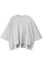 【スリー ドッツ/three dots】のスパークルボクシー ショートスリーブ ライトグレー|ID: prp329100004356242 ipo3291000000032859139