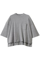 【スリー ドッツ/three dots】のスパークルボクシー ショートスリーブ メランジグレー|ID: prp329100004356242 ipo3291000000032859143