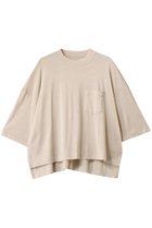 【スリー ドッツ/three dots】のスパークルボクシー ショートスリーブ ベージュ|ID: prp329100004356242 ipo3291000000032859148