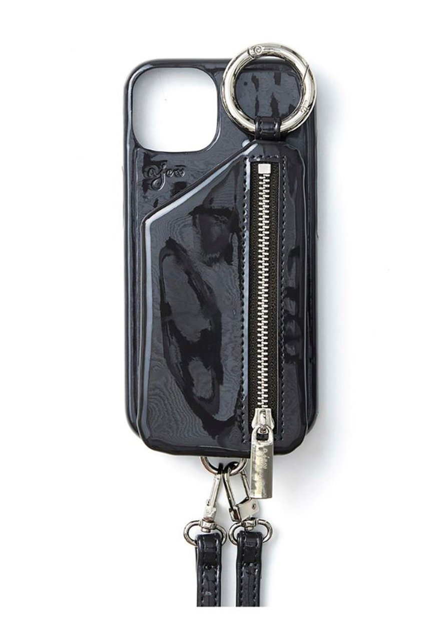 【エジュー/ajew】のiPhone13/13Pro ajew patent case shoulder インテリア・キッズ・メンズ・レディースファッション・服の通販 founy(ファニー) 　ファッション　Fashion　レディースファッション　Fashion for Women　iPhone アイフォーン　iPhone　エナメル　Patent Leather　定番　Standard, Basic Item　軽量　Lightweight, Ultra Light　ダークグレー|ID: prp329100004356244 ipo3291000000032815548