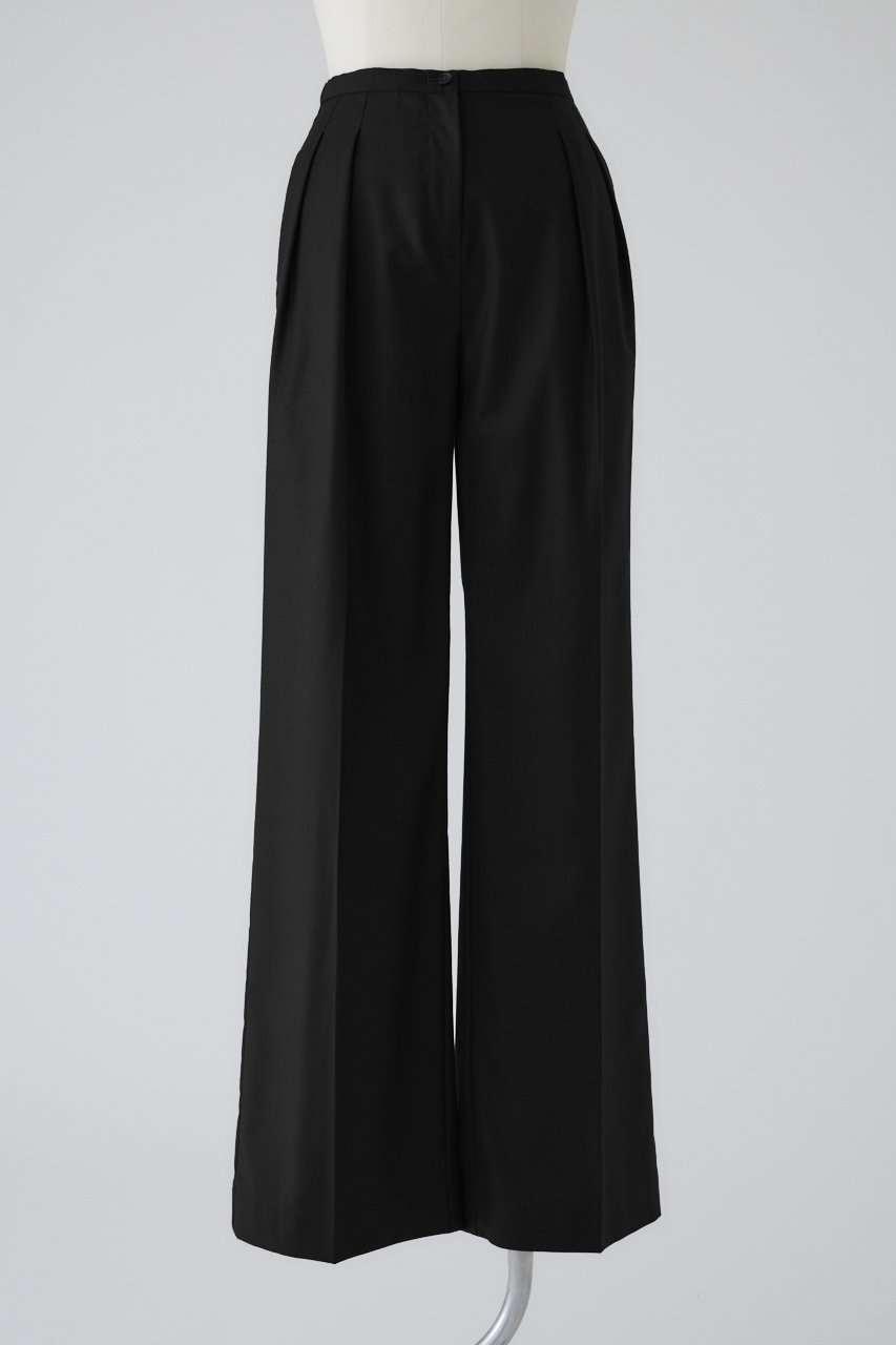 【リムアーク/RIM.ARK】のTwo tuck straight PT/パンツ インテリア・キッズ・メンズ・レディースファッション・服の通販 founy(ファニー) 　ファッション　Fashion　レディースファッション　Ladies' Fashion Online　パンツ　Pants & Trousers　セットアップ　Set Up　センター　Center　再入荷　Restock/Back In Stock/Re Arrival　ブラック|ID: prp329100004357073 ipo3291000000032694053