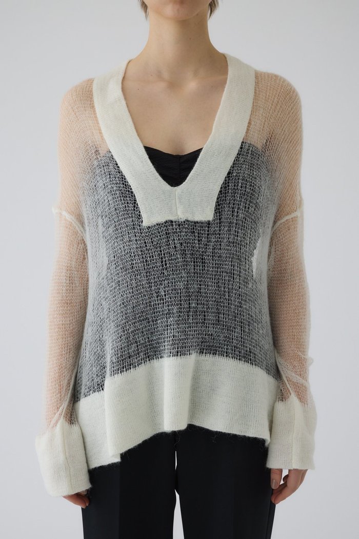 【リムアーク/RIM.ARK】のLow gauge mohair mix knit/ニット インテリア・キッズ・メンズ・レディースファッション・服の通販 founy(ファニー) https://founy.com/ ファッション Fashion レディースファッション Ladies' Fashion Online トップス・カットソー Tops/Tshirt ニット Knit Tops プルオーバー Pullover インナー Inner シアー Sheer フィット Fit ベスト Vest モヘア Mohair リラックス Relax 再入荷 Restock/Back In Stock/Re Arrival |ID: prp329100004357076 ipo3291000000032694061