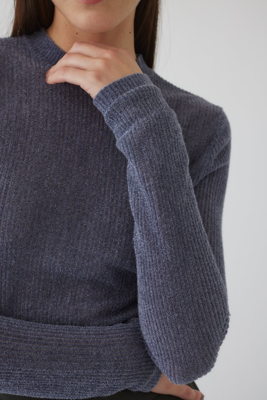 【リムアーク/RIM.ARK】のSurface feel L/S tops/トップス 人気、トレンドファッション・服の通販 founy(ファニー) 　ファッション　Fashion　レディースファッション　Fashion for Women　トップス・カットソー　Cut & Sew Tops　シャツ・ブラウス・オフィスカジュアル　Elegant Blouses & Button-Ups　ロングTシャツ・Tシャツ　Longline T-Shirts & Tees　カットソー・ベーシックTシャツ　Cut-and-Sewn Tops / Stretch Tees & Basics　インナー　Innerwear　シアー　Sheer, See-Through　シンプル　Simple, Minimal　スリーブ　Sleeve, Long Sleeve / Short Sleeve　ロング　Long, Long-Length　other-3|ID: prp329100004357077 ipo3291000000032888835