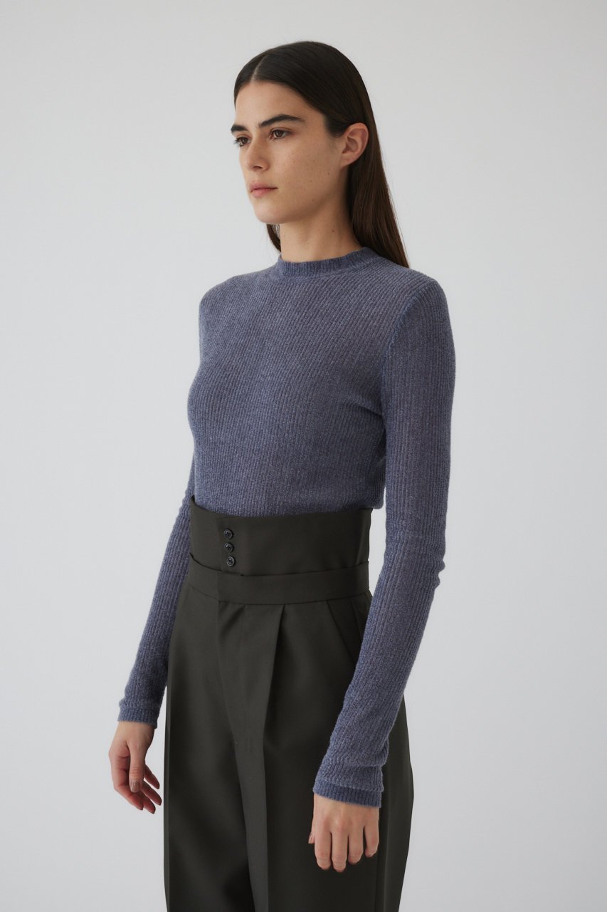 【リムアーク/RIM.ARK】のSurface feel L/S tops/トップス 人気、トレンドファッション・服の通販 founy(ファニー) 　ファッション　Fashion　レディースファッション　Fashion for Women　トップス・カットソー　Cut & Sew Tops　シャツ・ブラウス・オフィスカジュアル　Elegant Blouses & Button-Ups　ロングTシャツ・Tシャツ　Longline T-Shirts & Tees　カットソー・ベーシックTシャツ　Cut-and-Sewn Tops / Stretch Tees & Basics　インナー　Innerwear　シアー　Sheer, See-Through　シンプル　Simple, Minimal　スリーブ　Sleeve, Long Sleeve / Short Sleeve　ロング　Long, Long-Length　other-4|ID: prp329100004357077 ipo3291000000032888839