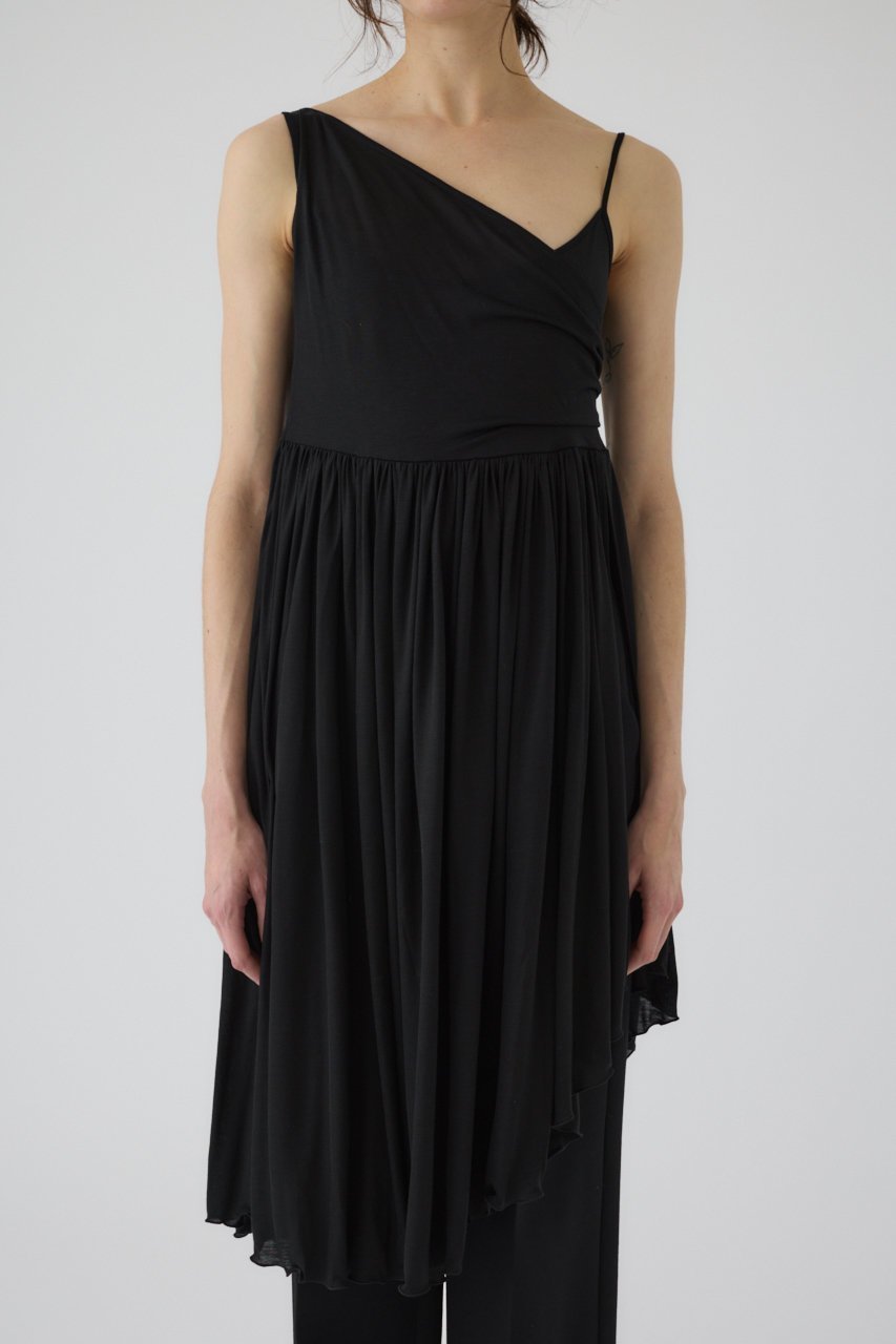 【リムアーク/RIM.ARK】のDrape thin gather cami/キャミソール インテリア・キッズ・メンズ・レディースファッション・服の通販 founy(ファニー) ファッション Fashion レディースファッション Fashion for Women トップス・カットソー Cut & Sew Tops キャミソール&ノースリーブ Camisoles & Sleeveless Tops シャツ・ブラウス・オフィスカジュアル Elegant Blouses & Button-Ups ロングTシャツ・Tシャツ Longline T-Shirts & Tees カットソー・ベーシックTシャツ Cut-and-Sewn Tops / Stretch Tees & Basics おすすめ Recommended / Our Picks アシンメトリー Asymmetrical Style キャミソール Camisole, Spaghetti Strap Top ギャザー Gathered, Ruffled タンク Tank Top, Sleeveless Top チュニック Tunic, Long Top ドレープ Drape, Draping Fabric ブラック|ID: prp329100004357079 ipo3291000000032888866