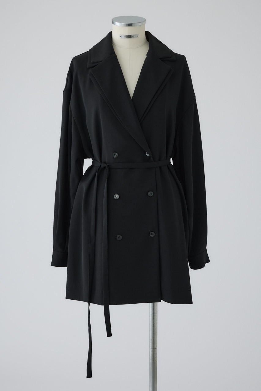 【リムアーク/RIM.ARK】のDouble collar SH JK/シャツジャケット インテリア・キッズ・メンズ・レディースファッション・服の通販 founy(ファニー) 　ファッション　Fashion　レディースファッション　Fashion for Women　アウター　Coat / Outerwear Collection　レディースジャケット・軽アウター　Jackets　ジャケット　Jacket, Outerwear　ダブル　Double, Double-Breasted　吸水　Absorbent, Quick-Dry　ブラック|ID: prp329100004357080 ipo3291000000032931492