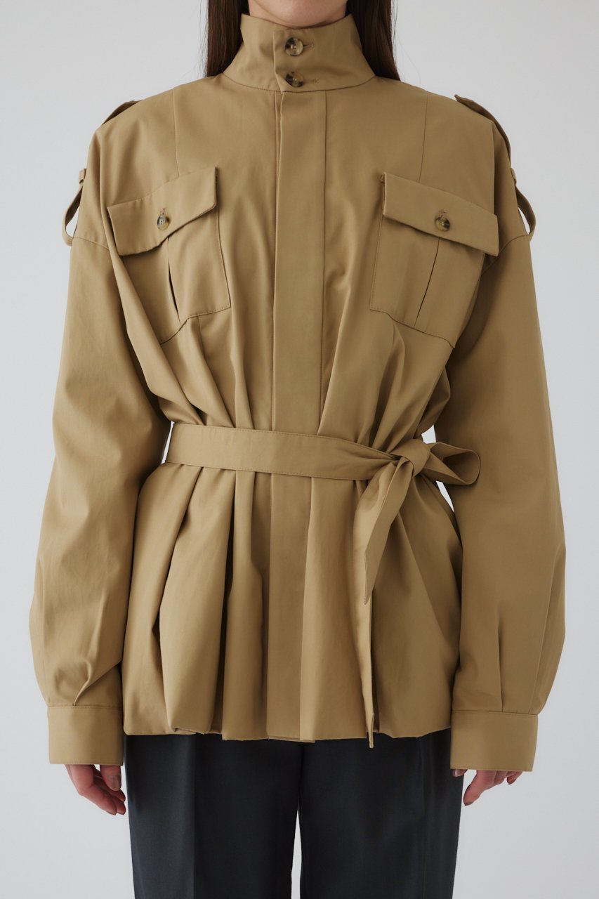 【リムアーク/RIM.ARK】のBalloon trench CT/コート インテリア・キッズ・メンズ・レディースファッション・服の通販 founy(ファニー) 　ファッション　Fashion　レディースファッション　Fashion for Women　アウター　Coat / Outerwear Collection　コート・ロングコート・ピーコート　Long Coats, Peacoats & More　インド　Indian Textile　ショート　Short, Short Length　バランス　Balance, Style Balance　バルーン　Balloon, Balloon Silhouette　ベージュ|ID: prp329100004357084 ipo3291000000032932015