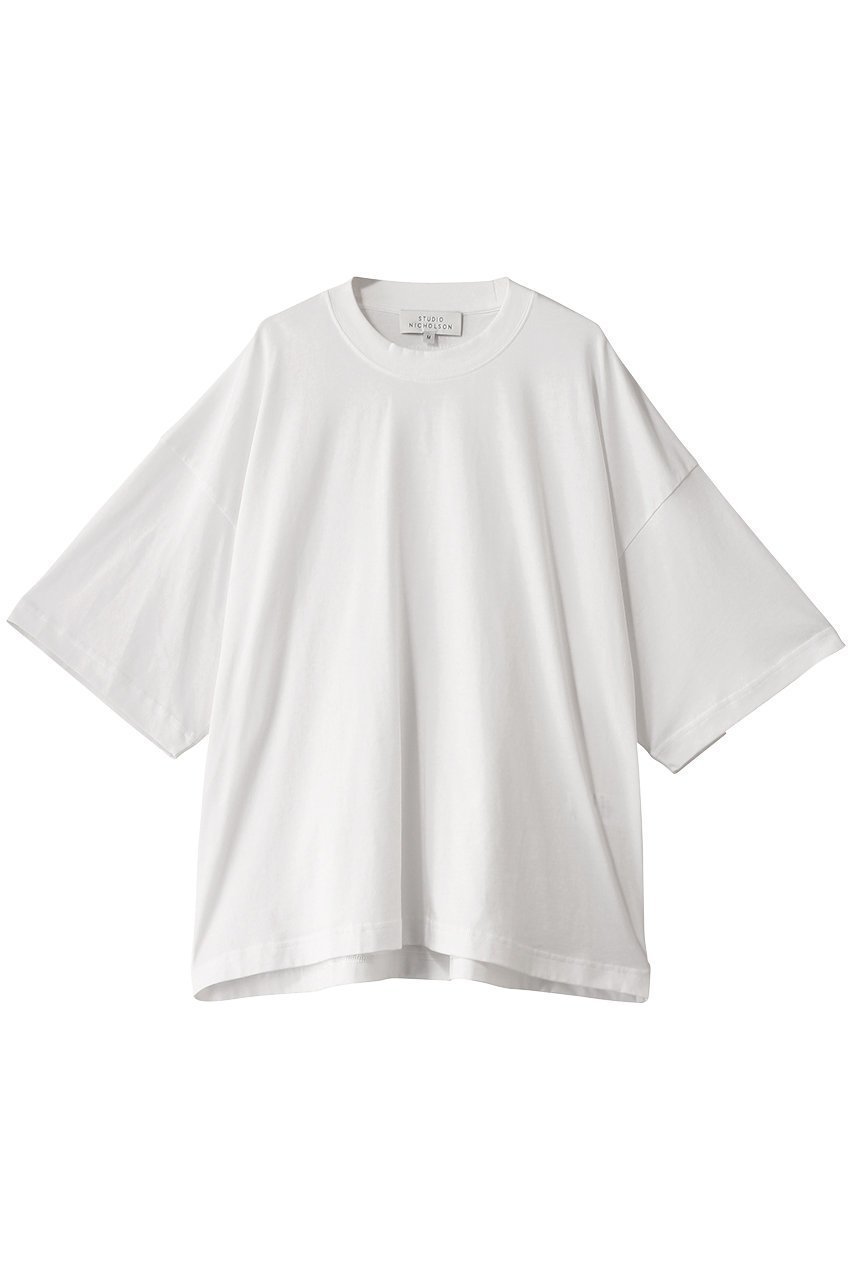 【スタジオ ニコルソン/STUDIO NICHOLSON / MEN】の【MEN】PIU コットンジャージーTシャツ インテリア・キッズ・メンズ・レディースファッション・服の通販 founy(ファニー) 　ファッション　Fashion　メンズファッション　Fashion for Men　トップス・カットソー　Cut & Sew Tops　メンズシャツ　Shirts　ショート　Short, Short Length　スリーブ　Sleeve, Long Sleeve / Short Sleeve　定番　Standard, Basic Item　オフホワイト|ID: prp329100004357087 ipo3291000000032811517