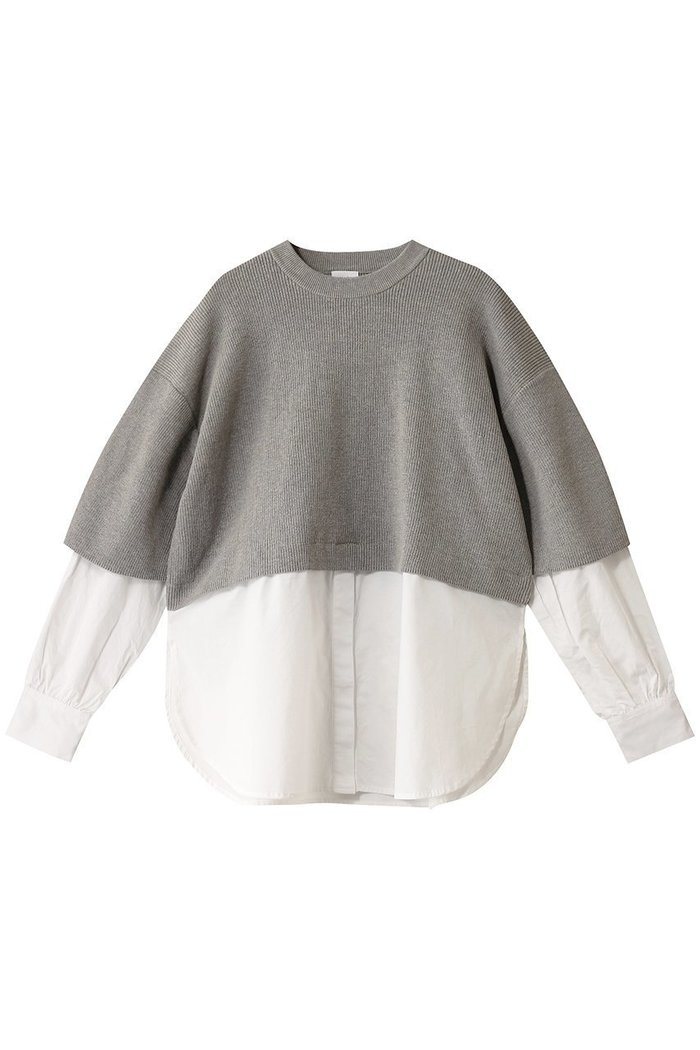 【マノフ/MANOF】のKNIT DOCKING SHIRTS/ニット インテリア・キッズ・メンズ・レディースファッション・服の通販 founy(ファニー) https://founy.com/ ファッション Fashion レディースファッション Fashion for Women トップス・カットソー Cut & Sew Tops ニット Knit Tops & Sweaters シャツ・ブラウス・オフィスカジュアル Elegant Blouses & Button-Ups カジュアルプルオーバー・ニットトップス Pullovers & Knit Tops / Casual Pullovers ドッキング Docking, Mixed Material ベーシック Basic, Essential |ID: prp329100004357088 ipo3291000000032952496