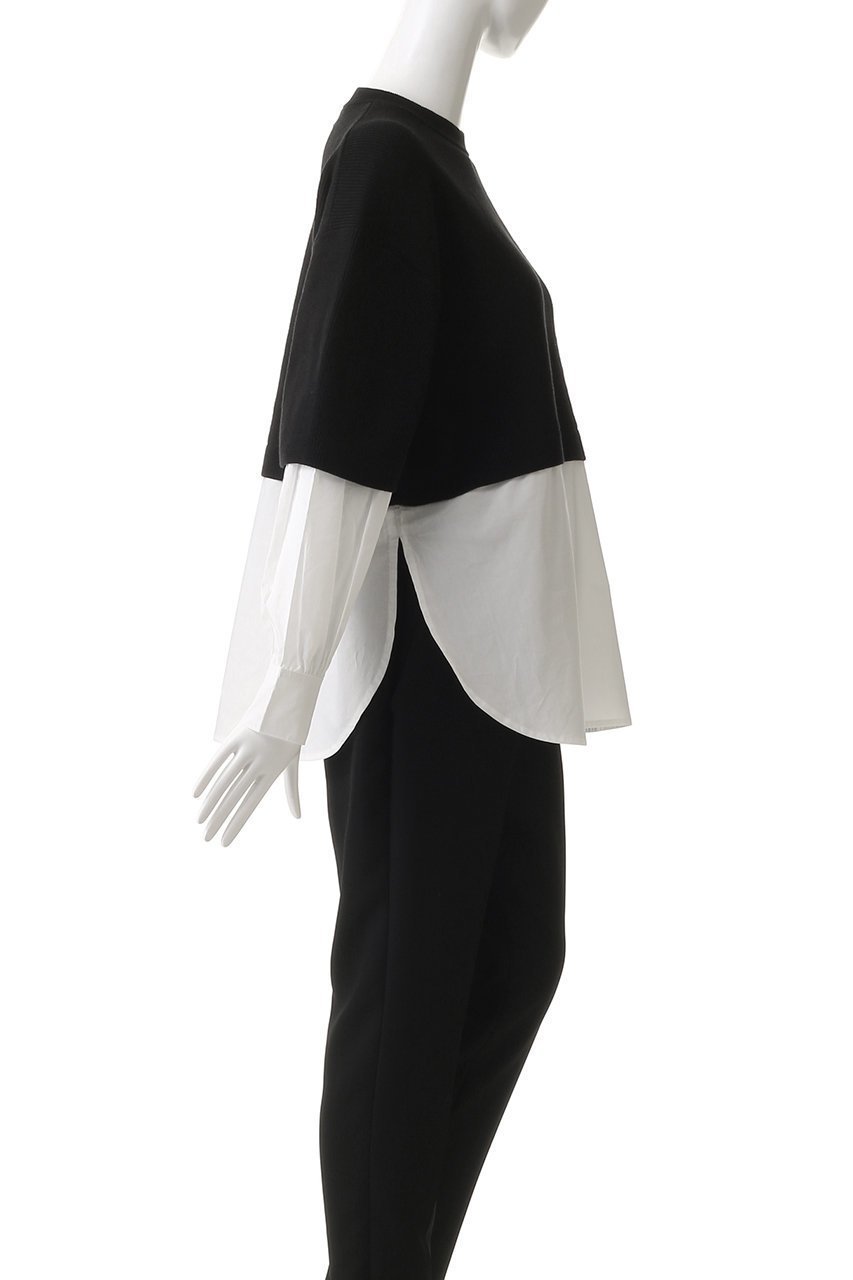 【マノフ/MANOF】のKNIT DOCKING SHIRTS/ニット 人気、トレンドファッション・服の通販 founy(ファニー) 　ファッション　Fashion　レディースファッション　Fashion for Women　トップス・カットソー　Cut & Sew Tops　ニット　Knit Tops & Sweaters　シャツ・ブラウス・オフィスカジュアル　Elegant Blouses & Button-Ups　カジュアルプルオーバー・ニットトップス　Pullovers & Knit Tops / Casual Pullovers　ドッキング　Docking, Mixed Material　ベーシック　Basic, Essential　other-3|ID: prp329100004357088 ipo3291000000032952509