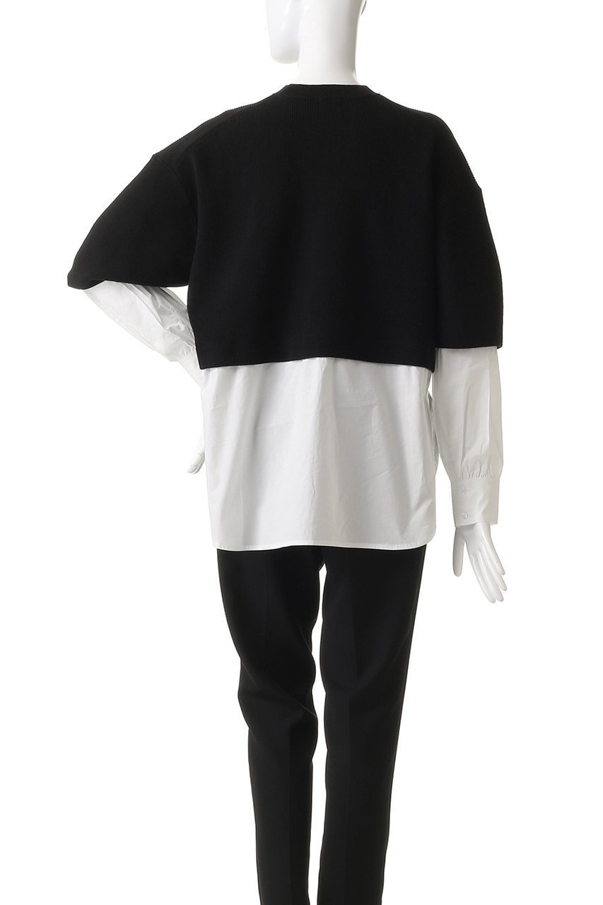 【マノフ/MANOF】のKNIT DOCKING SHIRTS/ニット 人気、トレンドファッション・服の通販 founy(ファニー) 　ファッション　Fashion　レディースファッション　Fashion for Women　トップス・カットソー　Cut & Sew Tops　ニット　Knit Tops & Sweaters　シャツ・ブラウス・オフィスカジュアル　Elegant Blouses & Button-Ups　カジュアルプルオーバー・ニットトップス　Pullovers & Knit Tops / Casual Pullovers　ドッキング　Docking, Mixed Material　ベーシック　Basic, Essential　other-4|ID: prp329100004357088 ipo3291000000032952513