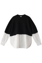 【マノフ/MANOF】のKNIT DOCKING SHIRTS/ニット BLACK|ID: prp329100004357088 ipo3291000000035552123