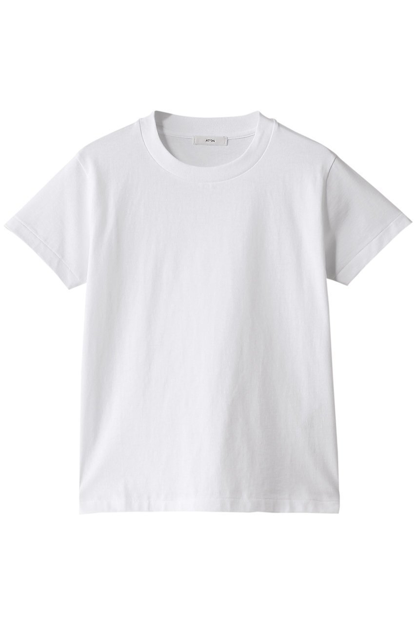 【エイトン/ATON】のDRY COTTON ジャージークルーネック Tシャツ 人気、トレンドファッション・服の通販 founy(ファニー) 　ファッション　Fashion　レディースファッション　Fashion for Women　トップス・カットソー　Cut & Sew Tops　シャツ・ブラウス・オフィスカジュアル　Elegant Blouses & Button-Ups　ロングTシャツ・Tシャツ　Longline T-Shirts & Tees　カットソー・ベーシックTシャツ　Cut-and-Sewn Tops / Stretch Tees & Basics　インナー　Innerwear　コンパクト　Compact, Small Size　ショート　Short, Short Length　スリーブ　Sleeve, Long Sleeve / Short Sleeve　吸水　Absorbent, Quick-Dry　定番　Standard, Basic Item　 other-1|ID: prp329100004357091 ipo3291000000035864357