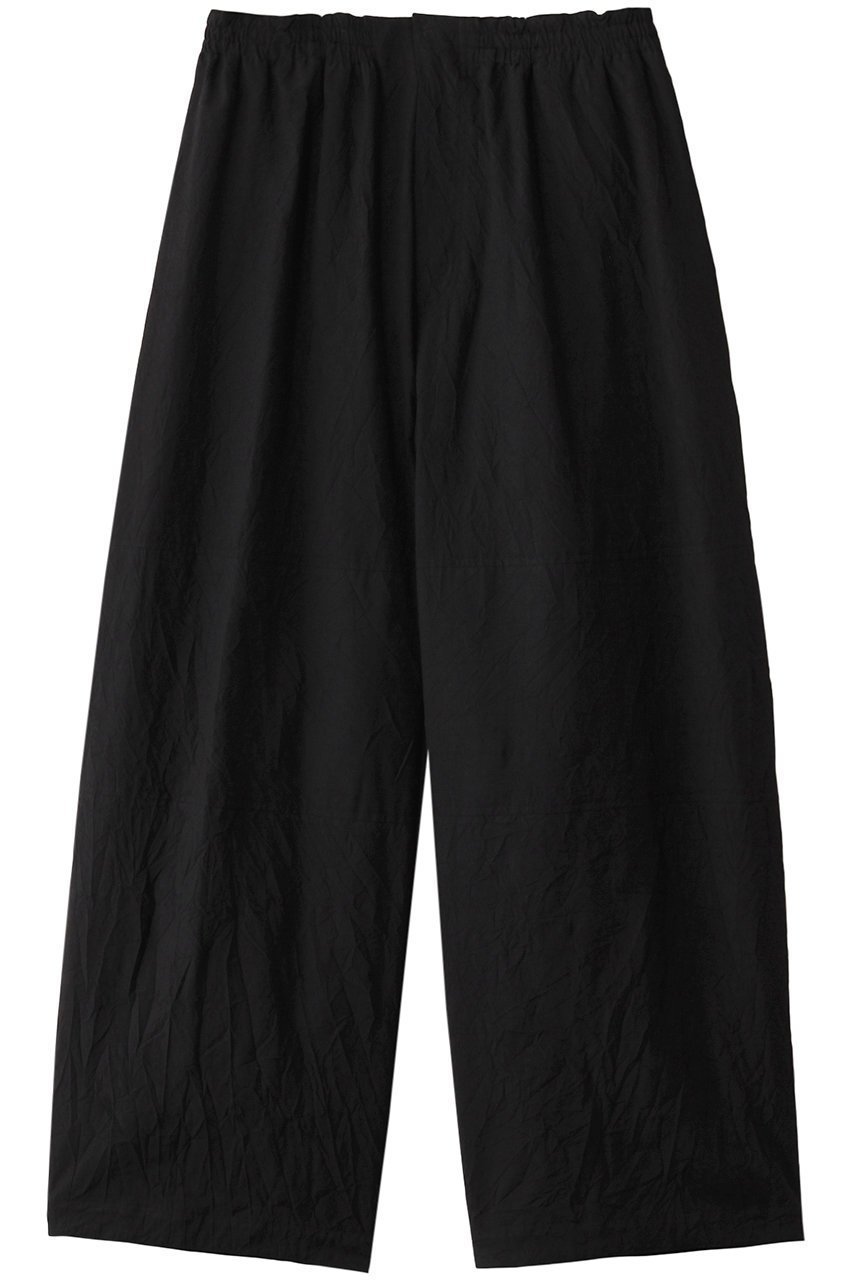 【エイトン/ATON】のCATCH WASHER コットン イージー ワイドパンツ インテリア・キッズ・メンズ・レディースファッション・服の通販 founy(ファニー) 　ファッション　Fashion　レディースファッション　Fashion for Women　パンツ　Pants & Trousers　ワイド　Wide, Wide Fit　定番　Standard, Basic Item　ブラック|ID: prp329100004357092 ipo3291000000032932960