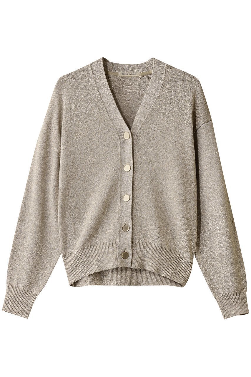 【デザイン ワークス/DESIGN WORKS】のグリッターショートカーディガン インテリア・キッズ・メンズ・レディースファッション・服の通販 founy(ファニー) 　ファッション　Fashion　レディースファッション　Fashion for Women　トップス・カットソー　Cut & Sew Tops　ニット　Knit Tops & Sweaters　カーディガン・羽織り　Layered Style Cardigans　カーディガン　Cardigan, Knitwear　コンパクト　Compact, Small Size　ショート　Short, Short Length　エレガント 上品　Elegant　羽織　Haori, Light Jacket　アイボリー|ID: prp329100004357109 ipo3291000000034957255