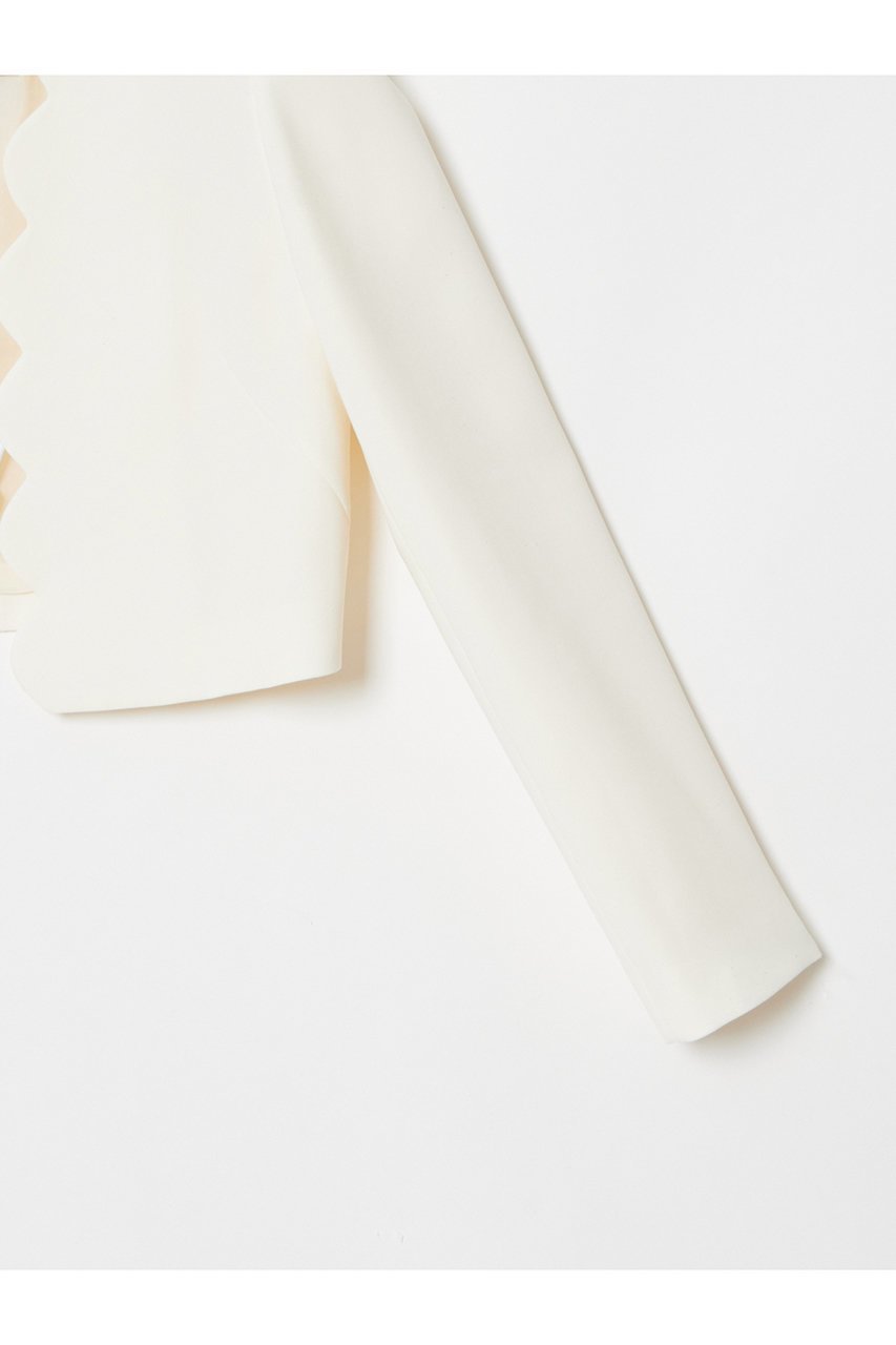 【アルアバイル/allureville】の【LOULOU WILLOUGHBY】ダブルクロススカラップジャケット 人気、トレンドファッション・服の通販 founy(ファニー) ファッション Fashion レディースファッション Fashion for Women アウター Coat / Outerwear Collection レディースジャケット・軽アウター Jackets おすすめ Recommended / Our Picks カッティング Cutting Detail コンパクト Compact, Small Size ショート Short, Short Length ジャケット Jacket, Outerwear スカラップ Scallop, Scalloped Edge セットアップ Set-Up, Coordinated Outfit ダブル Double, Double-Breasted フェミニン Feminine, Girly other-4|ID: prp329100004357114 ipo3291000000032963082