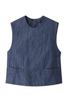 【ミズイロ インド/mizuiro ind】のdenim short vest ベスト blue|ID:prp329100004357120