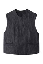 【ミズイロ インド/mizuiro ind】のdenim short vest ベスト navy|ID:prp329100004357120