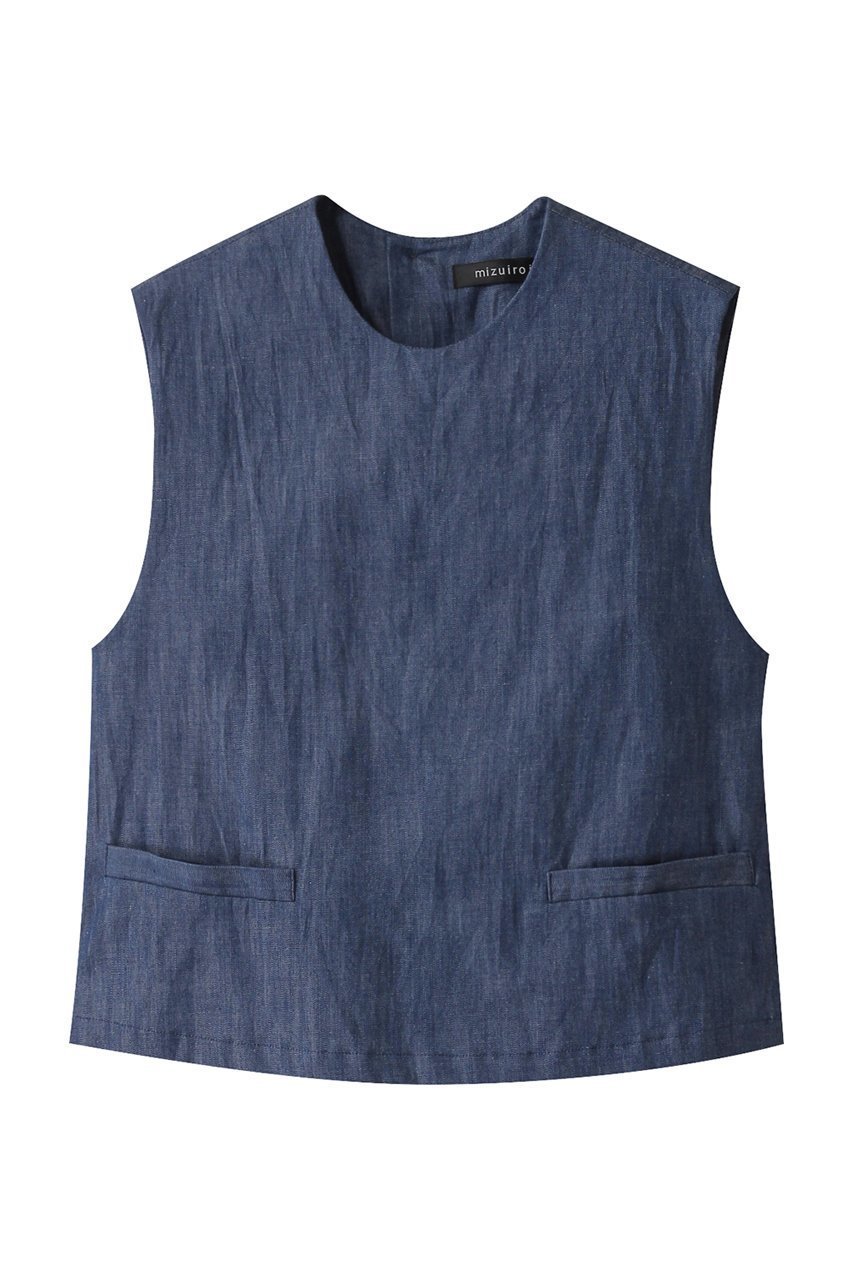 【ミズイロ インド/mizuiro ind】のdenim short vest ベスト 人気、トレンドファッション・服の通販 founy(ファニー) 　ファッション　Fashion　レディースファッション　Fashion for Women　アウター　Coat / Outerwear Collection　レディースジャケット・軽アウター　Jackets　おすすめ　Recommended / Our Picks　ジャケット　Jacket, Outerwear　セットアップ　Set-Up, Coordinated Outfit　デニム　Denim, Jeans Material　ハイネック　High Neck, Mock Neck　ベスト　Vest, Waistcoat　夏　Summer　春　Spring　S/S・春夏　SS, Spring/Summer, Warm Season　 other-1|ID: prp329100004357120 ipo3291000000032914169