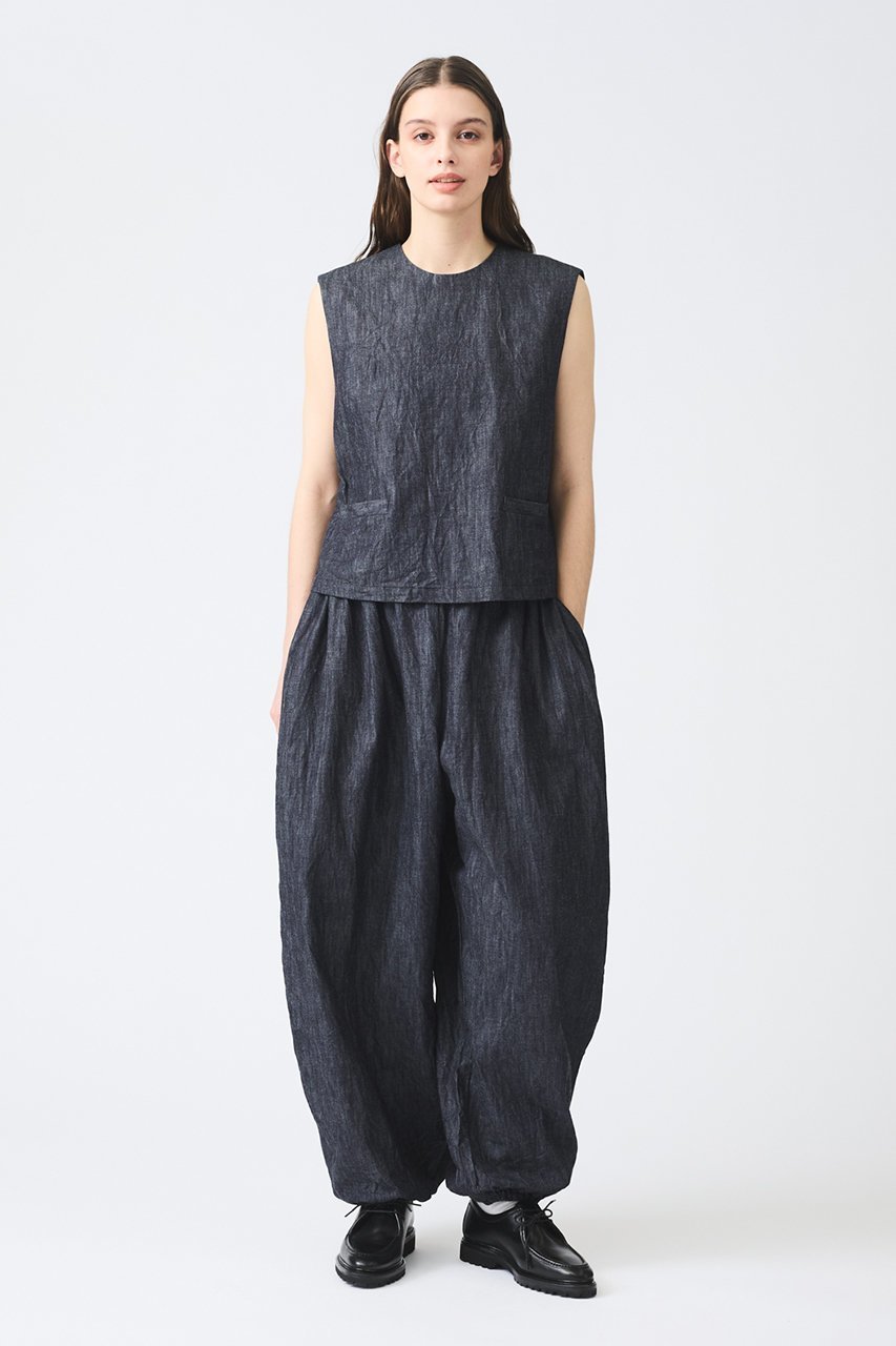【ミズイロ インド/mizuiro ind】のdenim short vest ベスト 人気、トレンドファッション・服の通販 founy(ファニー) 　ファッション　Fashion　レディースファッション　Fashion for Women　アウター　Coat / Outerwear Collection　レディースジャケット・軽アウター　Jackets　おすすめ　Recommended / Our Picks　ジャケット　Jacket, Outerwear　セットアップ　Set-Up, Coordinated Outfit　デニム　Denim, Jeans Material　ハイネック　High Neck, Mock Neck　ベスト　Vest, Waistcoat　夏　Summer　春　Spring　S/S・春夏　SS, Spring/Summer, Warm Season　other-6|ID: prp329100004357120 ipo3291000000032914240
