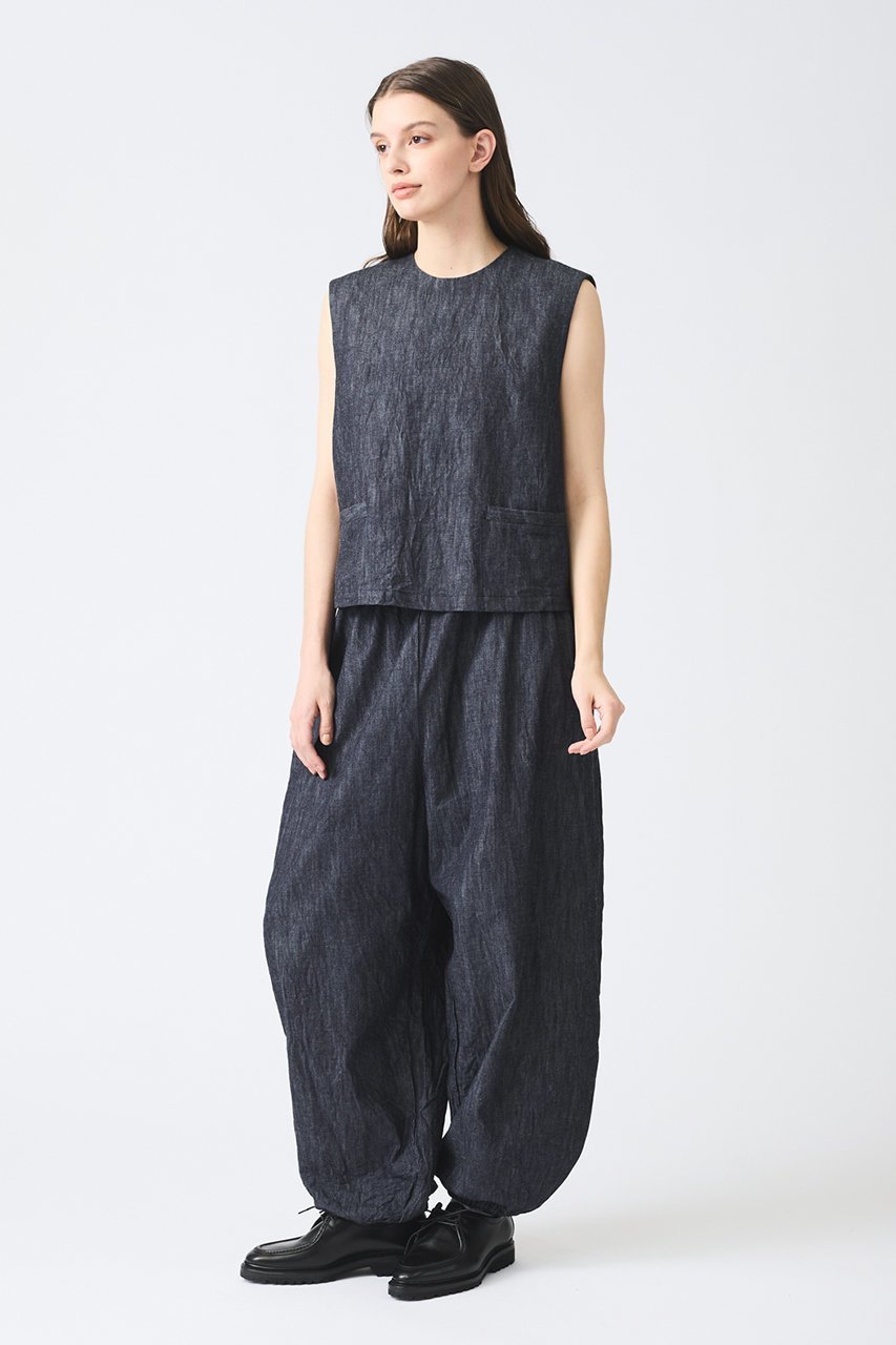 【ミズイロ インド/mizuiro ind】のdenim short vest ベスト 人気、トレンドファッション・服の通販 founy(ファニー) 　ファッション　Fashion　レディースファッション　Fashion for Women　アウター　Coat / Outerwear Collection　レディースジャケット・軽アウター　Jackets　おすすめ　Recommended / Our Picks　ジャケット　Jacket, Outerwear　セットアップ　Set-Up, Coordinated Outfit　デニム　Denim, Jeans Material　ハイネック　High Neck, Mock Neck　ベスト　Vest, Waistcoat　夏　Summer　春　Spring　S/S・春夏　SS, Spring/Summer, Warm Season　other-7|ID: prp329100004357120 ipo3291000000032914255