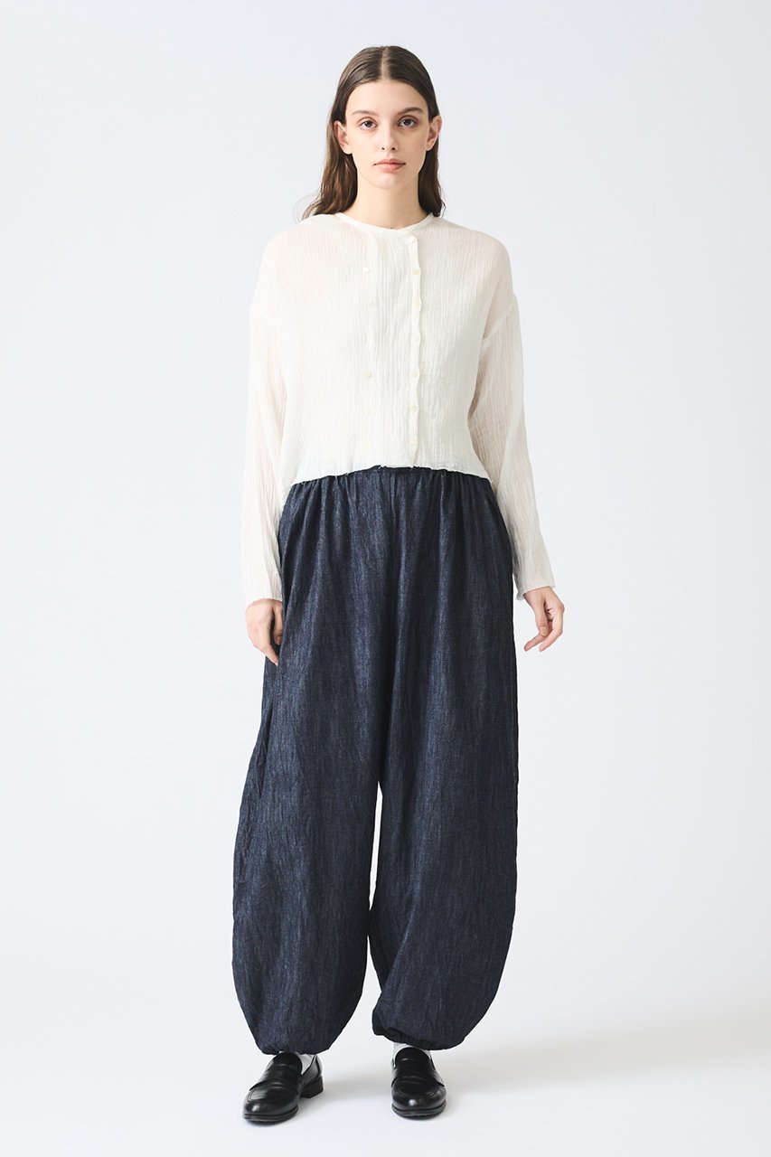 【ミズイロ インド/mizuiro ind】のdrawstring volume PT パンツ 人気、トレンドファッション・服の通販 founy(ファニー) 　ファッション　Fashion　レディースファッション　Fashion for Women　パンツ　Pants & Trousers　おすすめ　Recommended / Our Picks　セットアップ　Set-Up, Coordinated Outfit　デニム　Denim, Jeans Material　バルーン　Balloon, Balloon Silhouette　ベスト　Vest, Waistcoat　再入荷　Restock / Back in Stock　夏　Summer　春　Spring　S/S・春夏　SS, Spring/Summer, Warm Season　other-7|ID: prp329100004357121 ipo3291000000032932812