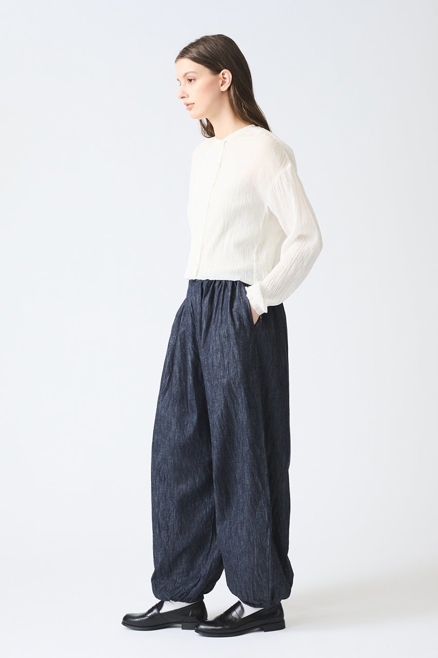 【ミズイロ インド/mizuiro ind】のdrawstring volume PT パンツ 人気、トレンドファッション・服の通販 founy(ファニー) 　ファッション　Fashion　レディースファッション　Fashion for Women　パンツ　Pants & Trousers　おすすめ　Recommended / Our Picks　セットアップ　Set-Up, Coordinated Outfit　デニム　Denim, Jeans Material　バルーン　Balloon, Balloon Silhouette　ベスト　Vest, Waistcoat　再入荷　Restock / Back in Stock　夏　Summer　春　Spring　S/S・春夏　SS, Spring/Summer, Warm Season　other-8|ID: prp329100004357121 ipo3291000000032932821
