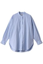 【エリオポール/heliopole】のthe EDITOR シャツ(BAND COLLAR) 人気、トレンドファッション・服の通販 founy(ファニー) ファッション Fashion レディースファッション Fashion for Women トップス・カットソー Cut & Sew Tops シャツ・ブラウス・オフィスカジュアル Elegant Blouses & Button-Ups ストライプ Stripe, Striped Pattern スリーブ Sleeve, Long Sleeve / Short Sleeve トレンド Trend, Trending Now リラックス Relax, Relaxed Fit ロング Long, Long-Length 再入荷 Restock / Back in Stock thumbnail サックス|ID: prp329100004357124 ipo3291000000035063550