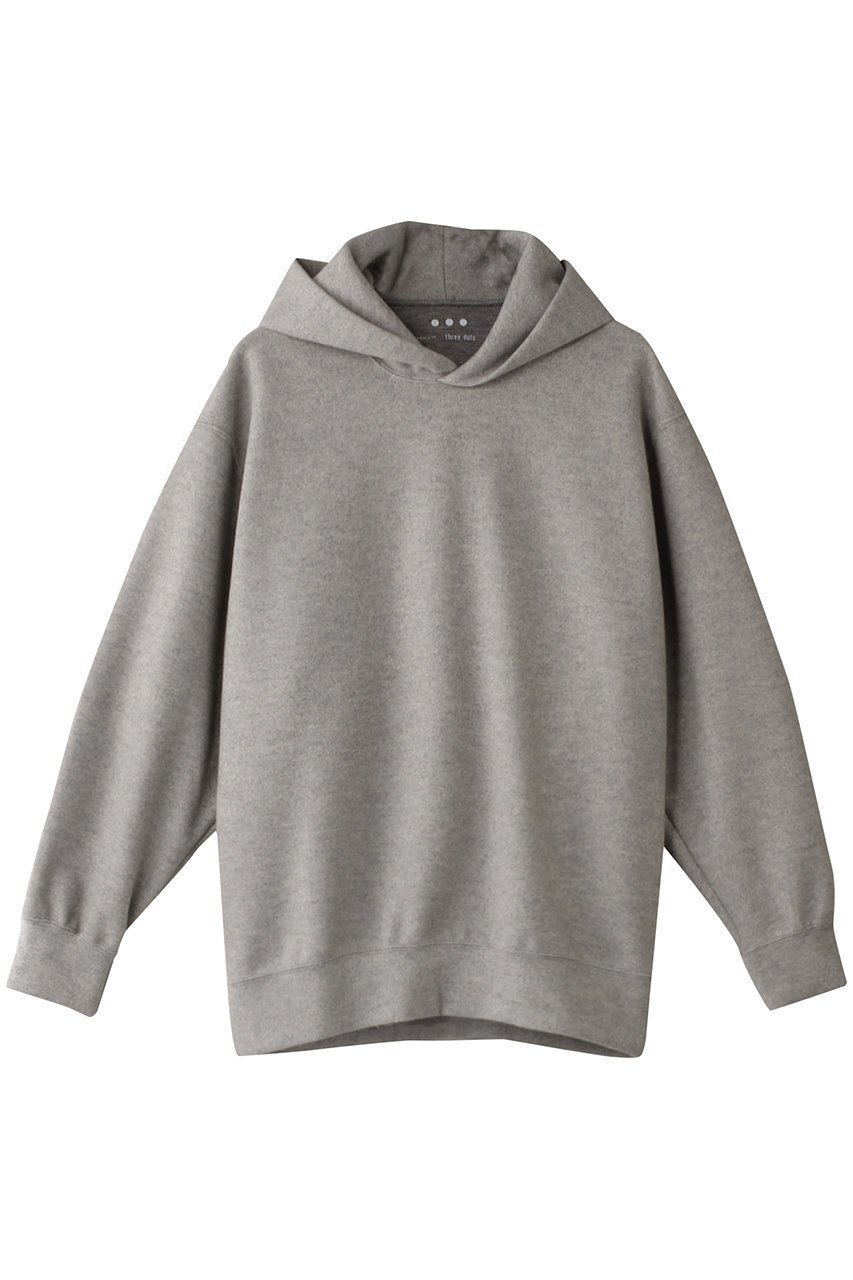 【スリー ドッツ/three dots】のウーリージャージーフーデッドトップ インテリア・キッズ・メンズ・レディースファッション・服の通販 founy(ファニー) 　ファッション　Fashion　レディースファッション　Fashion for Women　トップス・カットソー　Cut & Sew Tops　ニット　Knit Tops & Sweaters　カジュアルプルオーバー・ニットトップス　Pullovers & Knit Tops / Casual Pullovers　ショルダー　Shoulder, Shoulder Strap　シンプル　Simple, Minimal　スタイリッシュ　Stylish, Fashionable　ドロップ　Drop Shoulder, Dropped Style　フィット　Fit, Slim Fit　リラックス　Relax, Relaxed Fit　エレガント 上品　Elegant　メランジグレー|ID: prp329100004357125 ipo3291000000032877257