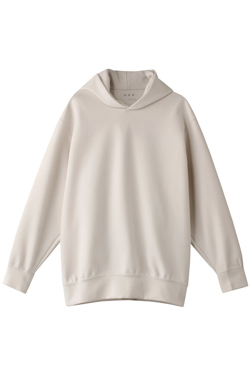 【スリー ドッツ/three dots】のウーリージャージーフーデッドトップ インテリア・キッズ・メンズ・レディースファッション・服の通販 founy(ファニー) 　ファッション　Fashion　レディースファッション　Fashion for Women　トップス・カットソー　Cut & Sew Tops　ニット　Knit Tops & Sweaters　カジュアルプルオーバー・ニットトップス　Pullovers & Knit Tops / Casual Pullovers　ショルダー　Shoulder, Shoulder Strap　シンプル　Simple, Minimal　スタイリッシュ　Stylish, Fashionable　ドロップ　Drop Shoulder, Dropped Style　フィット　Fit, Slim Fit　リラックス　Relax, Relaxed Fit　エレガント 上品　Elegant　オフホワイト|ID: prp329100004357125 ipo3291000000035343260