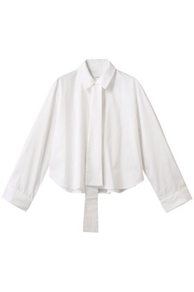 【ミディウミソリッド/MIDIUMISOLID】のtie neck shirt.M シャツ 人気、トレンドファッション・服の通販 founy(ファニー) ファッション Fashion レディースファッション WOMEN トップス・カットソー Tops/Tshirt シャツ/ブラウス Shirts/Blouses 2025年 2025 2025春夏・S/S Ss,Spring/Summer,2025 エレガント 上品 Elegant クロップド Cropped シンプル Simple スリーブ Sleeve デニム Denim トレンド Trend ロング Long 夏 Summer 春 Spring S/S・春夏 Ss・Spring/Summer |ID:prp329100004357126