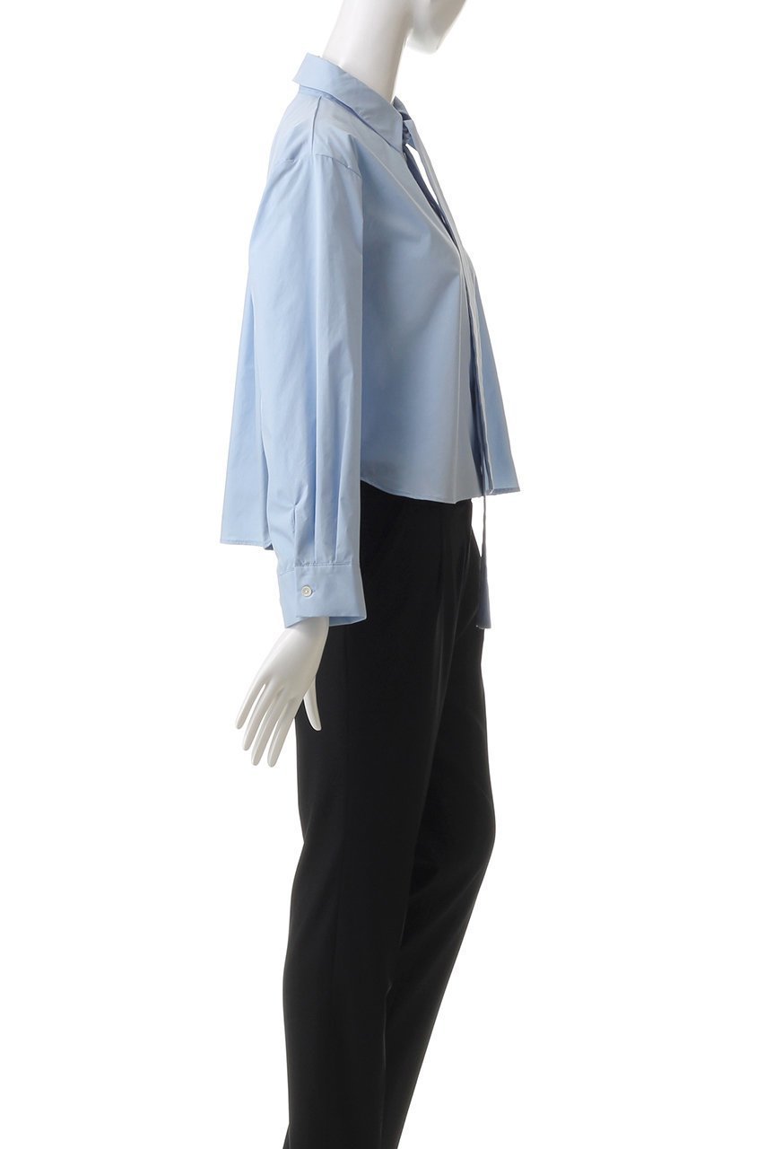 【ミディウミソリッド/MIDIUMISOLID】のtie neck shirt.M シャツ 人気、トレンドファッション・服の通販 founy(ファニー) 　ファッション　Fashion　レディースファッション　WOMEN　トップス・カットソー　Tops/Tshirt　シャツ/ブラウス　Shirts/Blouses　エレガント 上品　Elegant　クロップド　Cropped　シンプル　Simple　スリーブ　Sleeve　デニム　Denim　トレンド　Trend　ロング　Long　other-3|ID: prp329100004357126 ipo3291000000031345325
