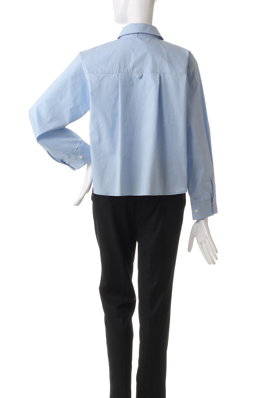 【ミディウミソリッド/MIDIUMISOLID】のtie neck shirt.M シャツ 人気、トレンドファッション・服の通販 founy(ファニー) 　ファッション　Fashion　レディースファッション　WOMEN　トップス・カットソー　Tops/Tshirt　シャツ/ブラウス　Shirts/Blouses　エレガント 上品　Elegant　クロップド　Cropped　シンプル　Simple　スリーブ　Sleeve　デニム　Denim　トレンド　Trend　ロング　Long　other-4|ID: prp329100004357126 ipo3291000000031345328