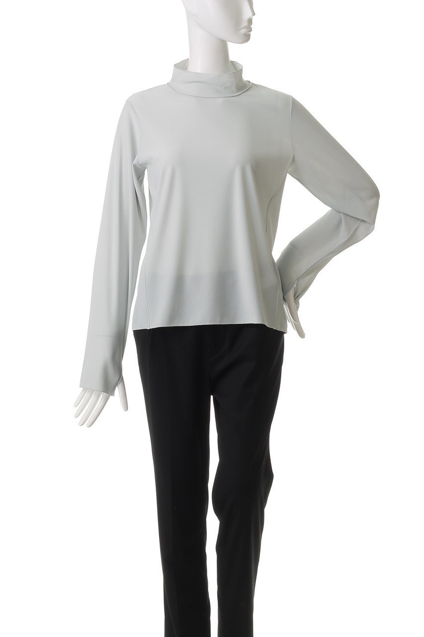 【ミディウミソリッド/MIDIUMISOLID】のsheer TOP.S トップ 人気、トレンドファッション・服の通販 founy(ファニー) 　ファッション　Fashion　レディースファッション　WOMEN　トップス・カットソー　Tops/Tshirt　シャツ/ブラウス　Shirts/Blouses　ロング / Tシャツ　T-Shirts　カットソー　Cut and Sewn　おすすめ　Recommend　なめらか　Smooth　インナー　Inner　シンプル　Simple　ジャケット　Jacket　スタンド　Stand　スリーブ　Sleeve　ロング　Long　other-2|ID: prp329100004357129 ipo3291000000031345348