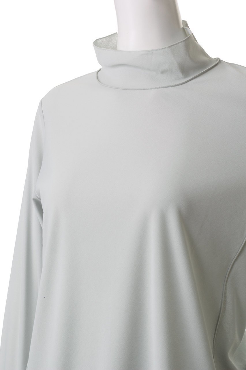 【ミディウミソリッド/MIDIUMISOLID】のsheer TOP.S トップ 人気、トレンドファッション・服の通販 founy(ファニー) 　ファッション　Fashion　レディースファッション　WOMEN　トップス・カットソー　Tops/Tshirt　シャツ/ブラウス　Shirts/Blouses　ロング / Tシャツ　T-Shirts　カットソー　Cut and Sewn　おすすめ　Recommend　なめらか　Smooth　インナー　Inner　シンプル　Simple　ジャケット　Jacket　スタンド　Stand　スリーブ　Sleeve　ロング　Long　other-5|ID: prp329100004357129 ipo3291000000031345357
