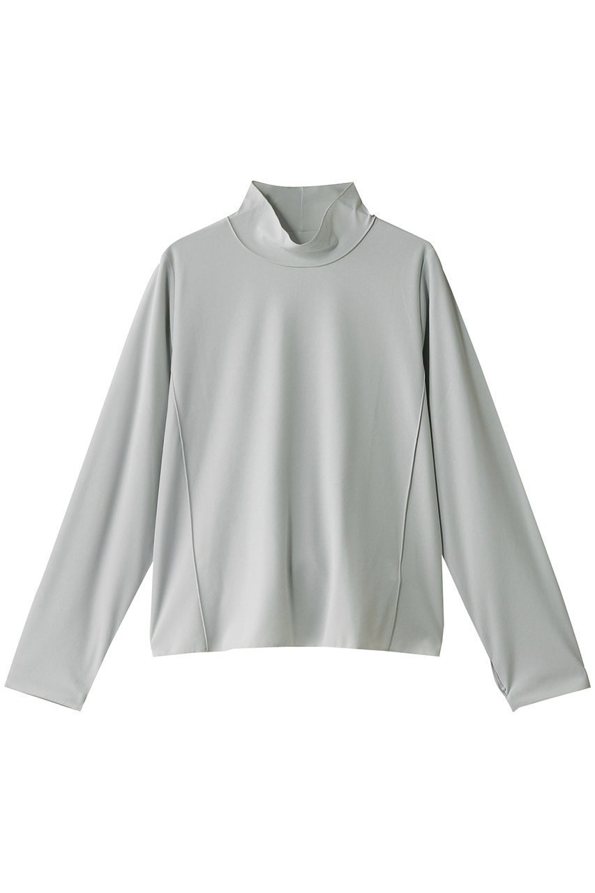 【ミディウミソリッド/MIDIUMISOLID】のsheer TOP.S トップ インテリア・キッズ・メンズ・レディースファッション・服の通販 founy(ファニー) 　ファッション　Fashion　レディースファッション　Fashion for Women　トップス・カットソー　Cut & Sew Tops　シャツ・ブラウス・オフィスカジュアル　Elegant Blouses & Button-Ups　ロングTシャツ・Tシャツ　Longline T-Shirts & Tees　カットソー・ベーシックTシャツ　Cut-and-Sewn Tops / Stretch Tees & Basics　おすすめ　Recommended / Our Picks　なめらか　Smooth, Silky Texture　インナー　Innerwear　シンプル　Simple, Minimal　ジャケット　Jacket, Outerwear　スタンド　Stand Collar, Upright Stand　スリーブ　Sleeve, Long Sleeve / Short Sleeve　ロング　Long, Long-Length　l.blue|ID: prp329100004357129 ipo3291000000032882874