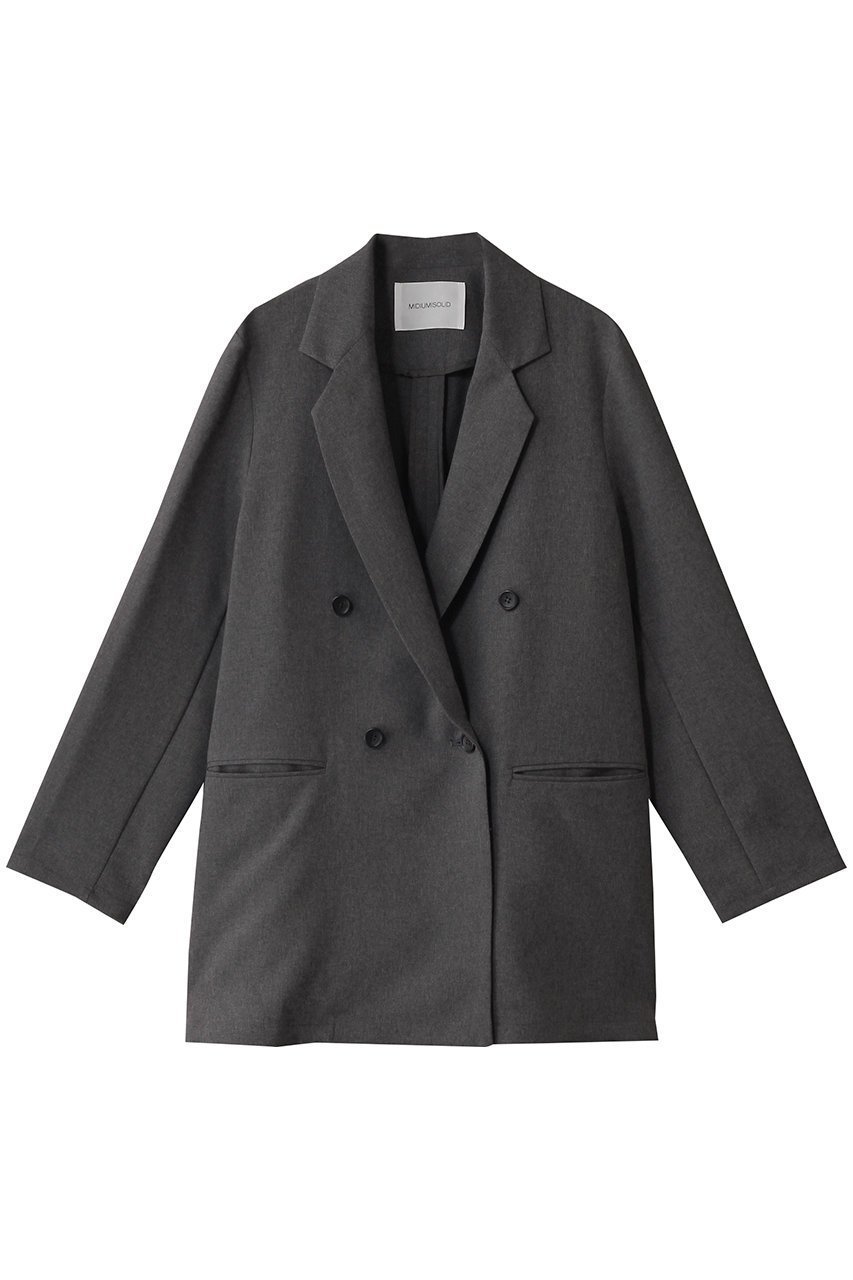 【ミディウミソリッド/MIDIUMISOLID】のdouble breasted long JK.M ジャケット インテリア・キッズ・メンズ・レディースファッション・服の通販 founy(ファニー) 　ファッション　Fashion　レディースファッション　Fashion for Women　アウター　Coat / Outerwear Collection　レディースジャケット・軽アウター　Jackets　シンプル　Simple, Minimal　ジャケット　Jacket, Outerwear　ダブル　Double, Double-Breasted　フォーマル　Formal, Dressy　ロング　Long, Long-Length　エレガント 上品　Elegant　c.gray|ID: prp329100004357130 ipo3291000000032914091