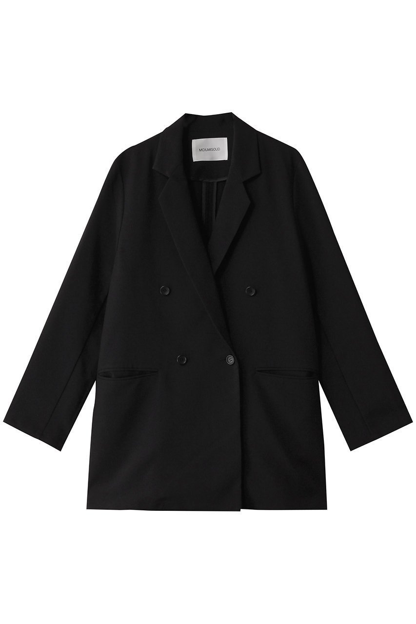 【ミディウミソリッド/MIDIUMISOLID】のdouble breasted long JK.M ジャケット インテリア・キッズ・メンズ・レディースファッション・服の通販 founy(ファニー) 　ファッション　Fashion　レディースファッション　Fashion for Women　アウター　Coat / Outerwear Collection　レディースジャケット・軽アウター　Jackets　シンプル　Simple, Minimal　ジャケット　Jacket, Outerwear　ダブル　Double, Double-Breasted　フォーマル　Formal, Dressy　ロング　Long, Long-Length　エレガント 上品　Elegant　black|ID: prp329100004357130 ipo3291000000032914101