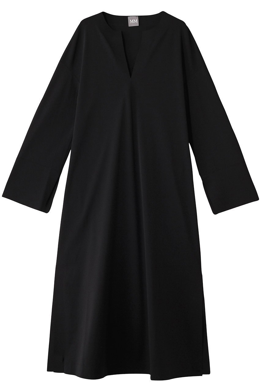 【マックスマーラ/Max Mara】の【MM】RAPACE ジャージードレス インテリア・キッズ・メンズ・レディースファッション・服の通販 founy(ファニー) 　ファッション　Fashion　レディースファッション　Fashion for Women　ワンピース　Dresses　フォーマル・パーティードレス・結婚式用ドレス　Elegant & Casual Dresses　チュニック　Tunic Tops & Dresses　シンプル　Simple, Minimal　スリット　Slit, Slit Detail　チュニック　Tunic, Long Top　ドレス　Dress, One-Piece　リラックス　Relax, Relaxed Fit　ロング　Long, Long-Length　エレガント 上品　Elegant　ブラック|ID: prp329100004357133 ipo3291000000032880566