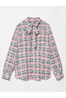 【アルアバイル/allureville】の【LOULOU WILLOUGHBY】チェックプリントボウタイブラウス 人気、トレンドファッション・服の通販 founy(ファニー) ファッション Fashion レディースファッション Fashion for Women トップス・カットソー Cut & Sew Tops シャツ・ブラウス・オフィスカジュアル Elegant Blouses & Button-Ups エレガント 上品 Elegant シンプル Simple, Minimal スリーブ Sleeve, Long Sleeve / Short Sleeve セットアップ Set-Up, Coordinated Outfit チェック Check, Plaid, Tartan ツイード Twill, Twill Weave フェミニン Feminine, Girly プリント Print, Printed Pattern ロング Long, Long-Length 再入荷 Restock / Back in Stock |ID:prp329100004357142