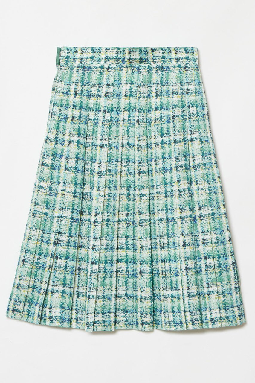 【アルアバイル/allureville】の【LOULOU WILLOUGHBY】チェックプリントプリーツミディスカート 人気、トレンドファッション・服の通販 founy(ファニー) 　ファッション　Fashion　レディースファッション　Fashion for Women　スカート　Skirts　おすすめ　Recommended / Our Picks　クラシカル　Classical, Vintage-Inspired　クラシック　Classic, Timeless Style　チェック　Check, Plaid, Tartan　ツイード　Twill, Twill Weave　フェミニン　Feminine, Girly　other-2|ID: prp329100004357145 ipo3291000000032824366