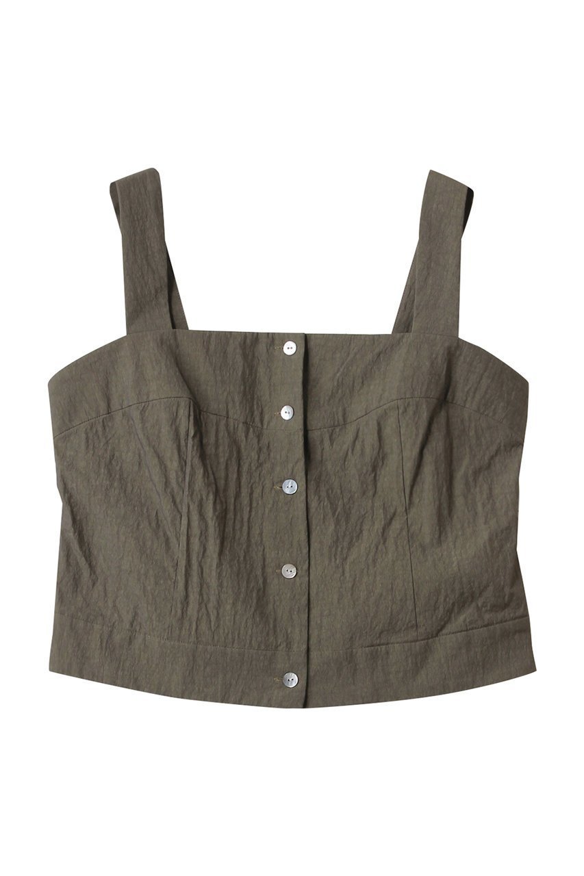 【スリー ドッツ/three dots】のサン ドライドクロス トップス インテリア・キッズ・メンズ・レディースファッション・服の通販 founy(ファニー) 　ファッション　Fashion　レディースファッション　Fashion for Women　トップス・カットソー　Cut & Sew Tops　キャミソール&ノースリーブ　Camisoles & Sleeveless Tops　シャツ・ブラウス・オフィスカジュアル　Elegant Blouses & Button-Ups　シンプル　Simple, Minimal　ノースリーブ　Sleeveless, No-Sleeve　フロント　Front, Front Design　クレイカーキ|ID: prp329100004357147 ipo3291000000032788504
