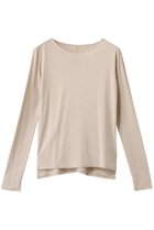 【スリー ドッツ/three dots】のスパークル ナローTシャツ ベージュ|ID: prp329100004357148 ipo3291000000032859096
